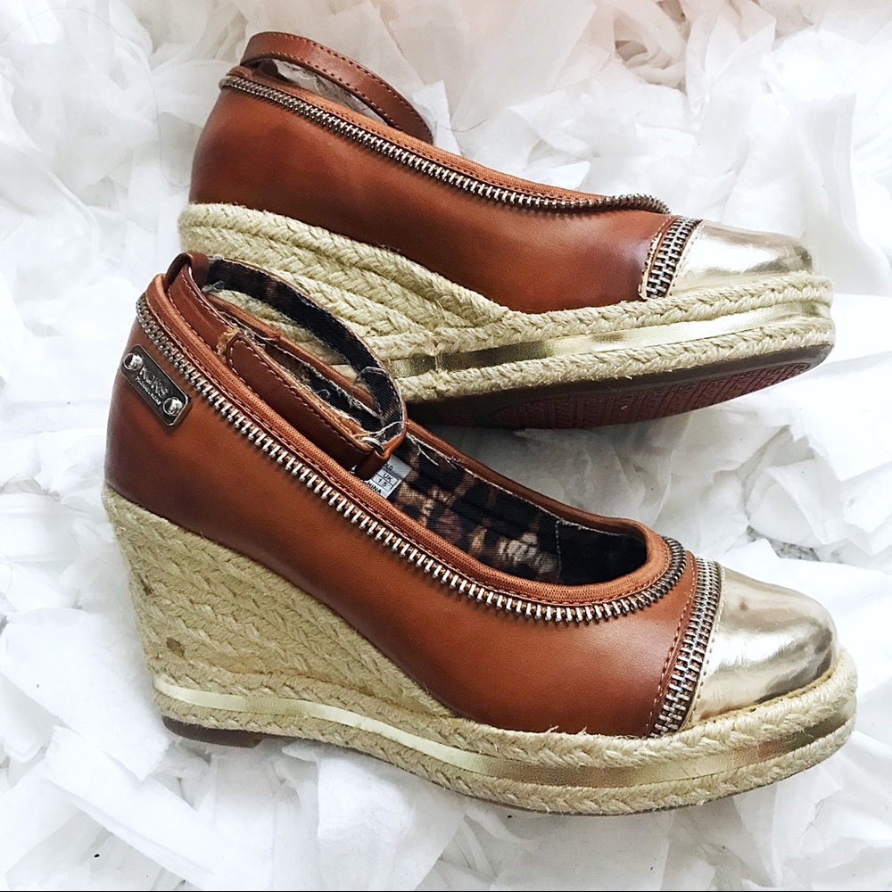 Girls KORS by Michael Kors Leather Wedge